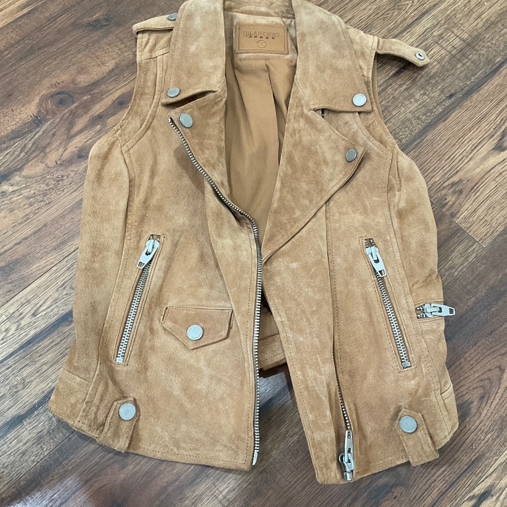 Suede vest BLANK NYC S tan